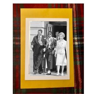 Michael Jackson With President Ronald & Nancy Reagan 4x6 Glossy Photo